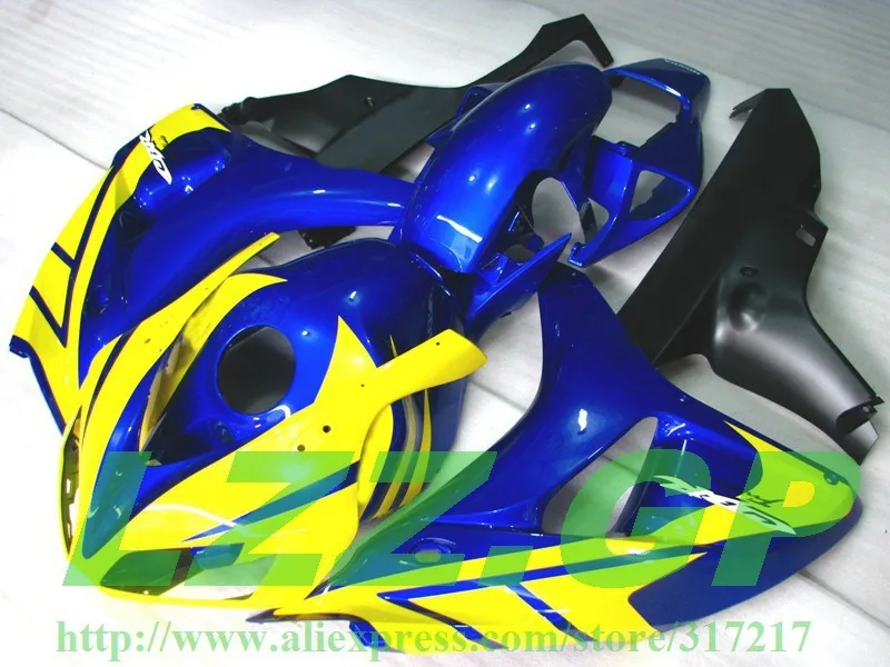 Инъекции Обтекатели для honda CBR1000 RR 06 07 CBR 1000 2006 2007 CBR100RR # pp93 LZZ.GP части синий желтый +