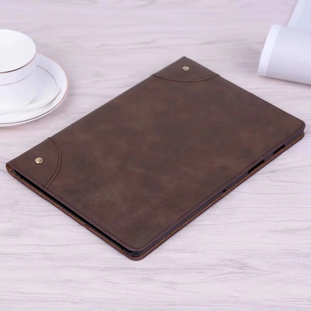Dark Brown Tab S5E 10,5 SM T720 T725 Роскошный Ретро Кожаный чехол-накладка для samsung Galaxy Tab S5E 10,5 дюймов планшет мульти чехол-подставка Funda - Цвет: Dark Brown