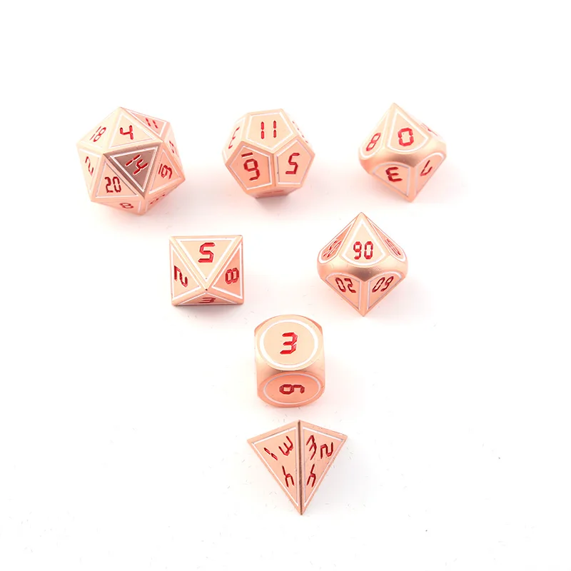 Dnd Dobbelstenen Metalen rpg набор многогранных подземелий En Dragon D20 10 8 Witte Tafel игры Zinklegering Groene