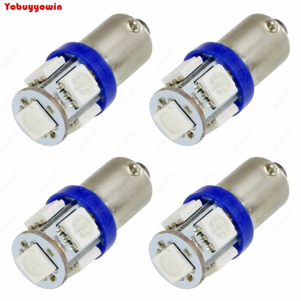 Светодиодные Автомобильные лампы T11 BA9S 5 SMD 5050 с клиновидным цоколем 1895 T4W 1445 6253 (10