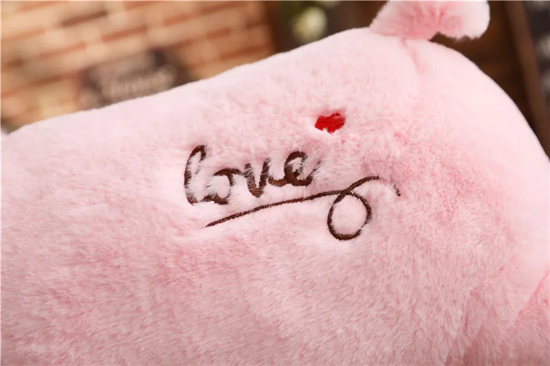 1pc 50cm Soft Kawaii Love Pig Plush Pillow Stuffed Cute Animal Cushion Hand Warmer Chinese Zodiac Pig Toy Doll Birthday Gift Kid