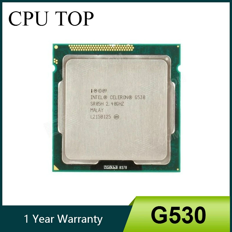 Оригинальный процессор Celeron G530 2 Мб кэш 40 ГГц LGA 1155 TDP 65 Вт настольный бесплатная
