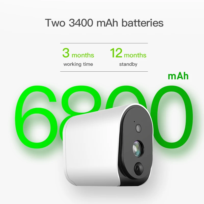 Meisort беспроводной батарея IP камера 1080 P открытый Full HD Wi Fi погодоустойчивая Крытый
