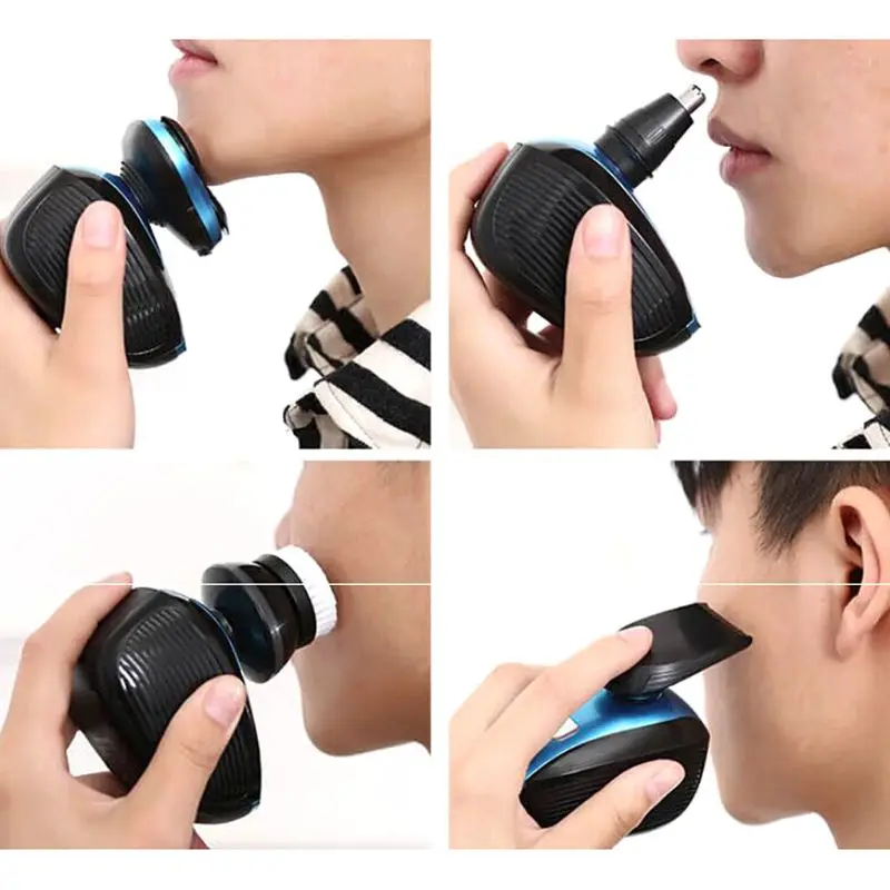 

USB Wireless Charging Electric Shaver for Men Floating Three Blade Heads Electric Shaving Machine Rechargeable Razors Face Care
