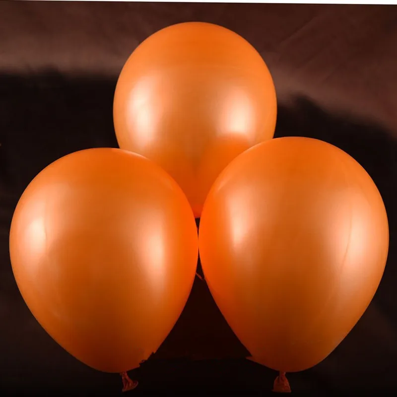 10pcs orange 10 шт латексные шары 12 дюймов надувные шарики для свадебного украшения на день рождения шары на Рождество, свадьбу, детский душ - Цвет: 10pcs orange