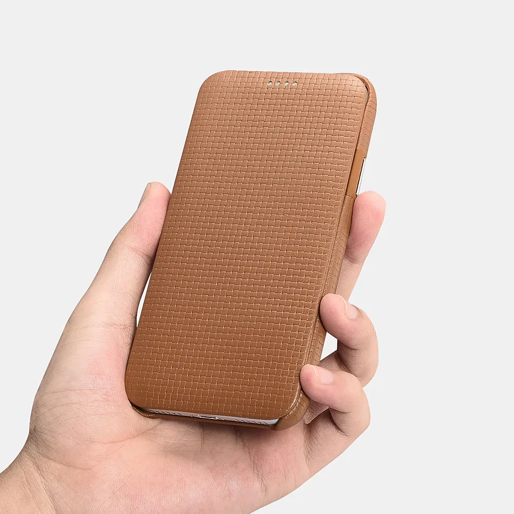 Чехол-книжка icarer из натуральной кожи для iPhone XS | Мобильные телефоны и аксессуары