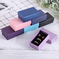 32pcs jewelry sets display box cardboard necklace earrings ring box 58cm gift packaging with black sponge can personalized logo