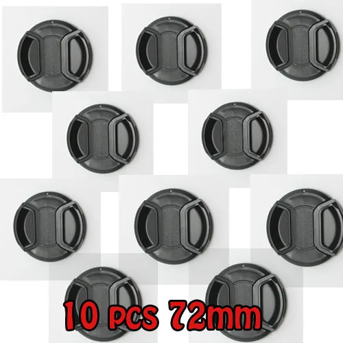 100% Профессиональные 10 шт 72 мм Центральная крышка объектива для canon nikon sony pentax Все