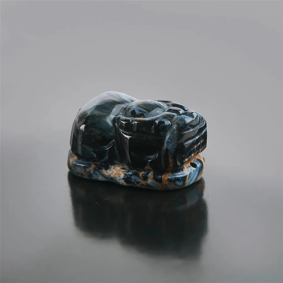 Drop Shipping Genuine Natural Blue Pietersite Gems Stone Pi Xiu Bead Necklace Fashion Woman Man Pendant 22*13*12mm | Украшения и