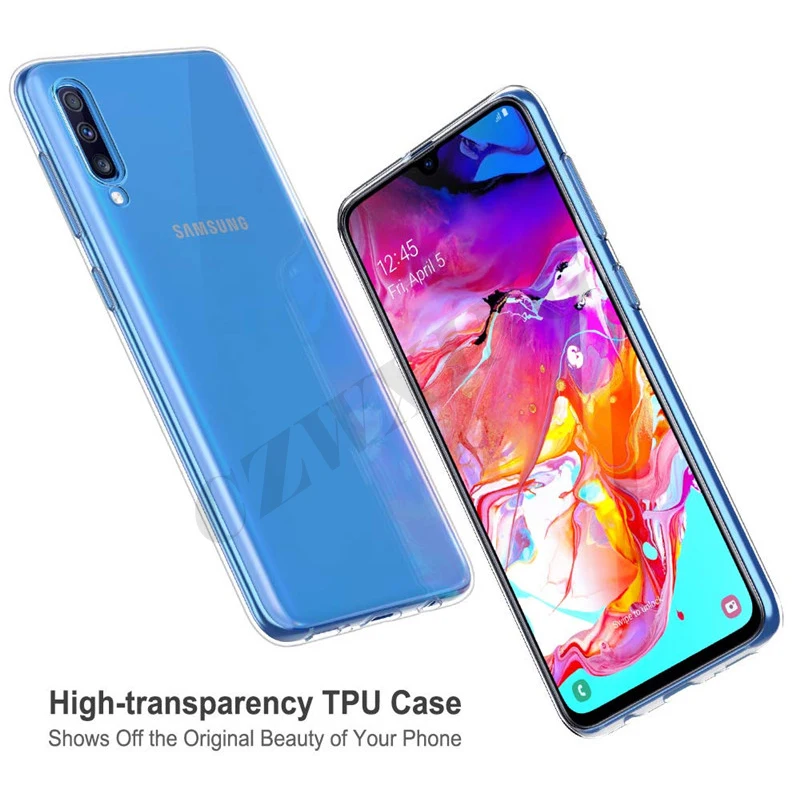 Чехол для Samsung Galaxy A70 чехол Мягкая силиконовая задняя крышка телефона A 70 A705 SM-A705F