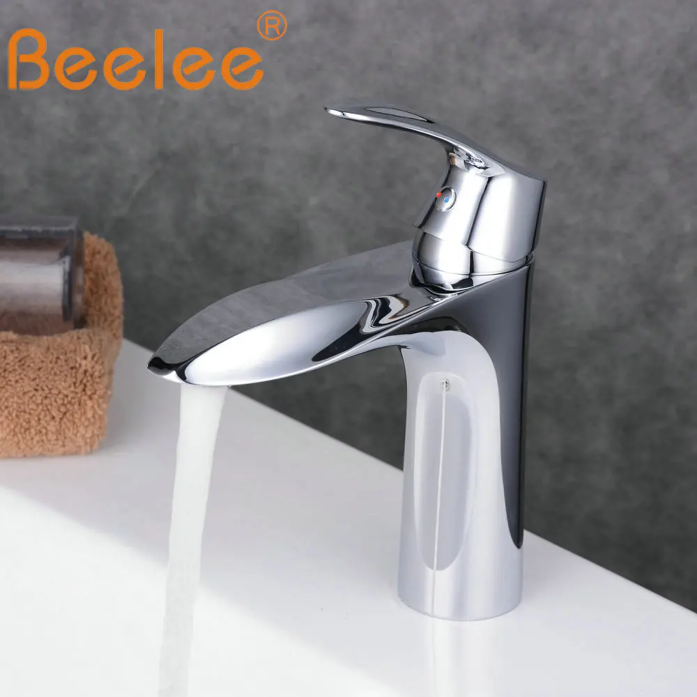 

Beelee смеситель для ванной комнаты краны горячей и холодной воды с одной ручкой кран для раковины с одним отверстием