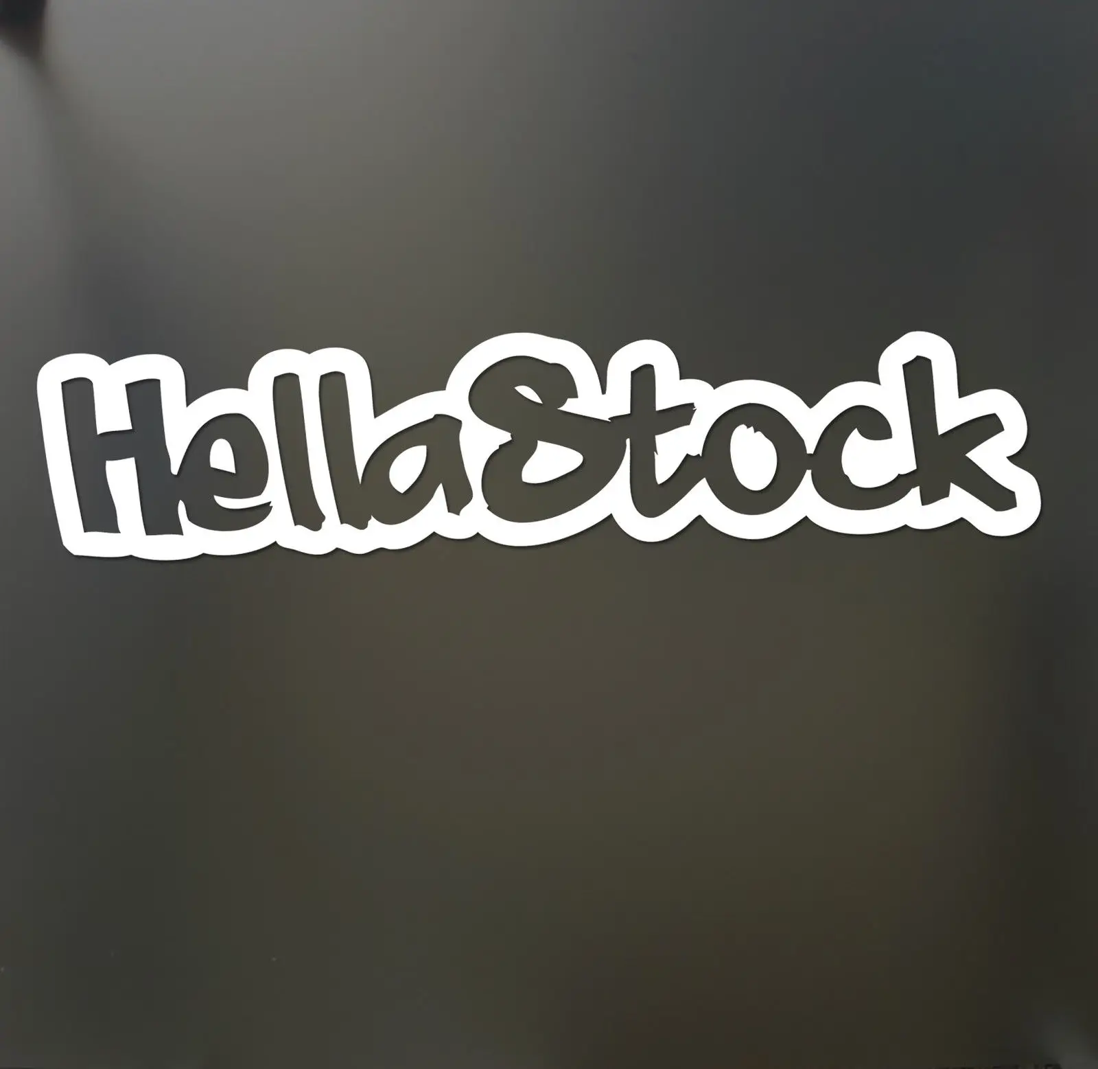 

Hellastock Hella Stock Sticker Funny Hater JDM Illest Car Window Vinyl Decal