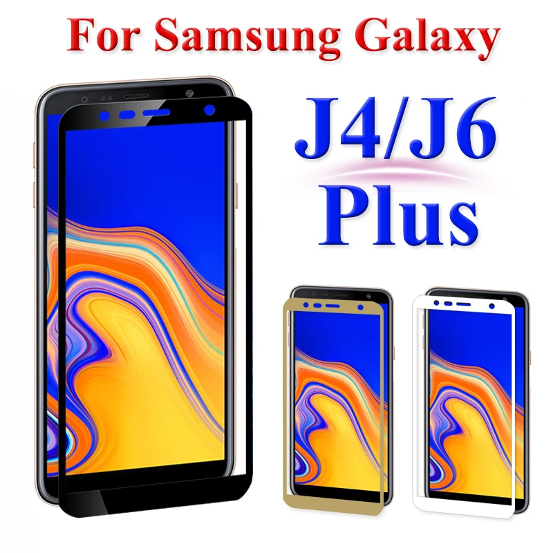 Защитное стекло для samsung galaxy j4 j6 plus закаленное Защита стекла j 4 6 j4plus j6plus samsun sumsung