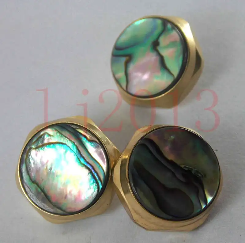 1 комплект клапаны для трубы жемчуг 3 шт. настоящий корпус abalone мигающий жемчуг