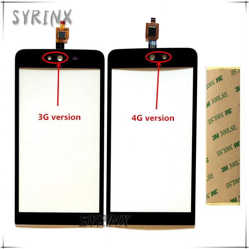 Syrxin с 3 м клейкие ленты мобильный телефон спереди Стекло сенсорный Экран для