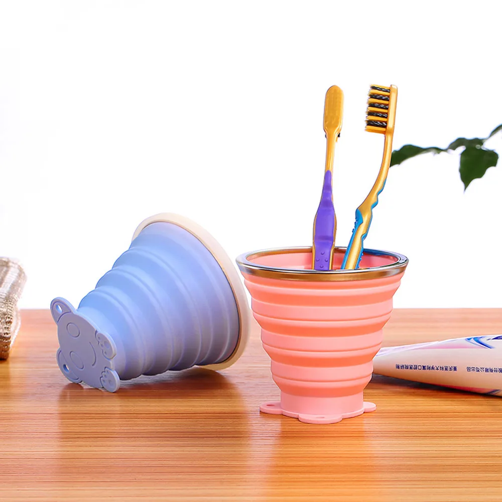 2019 Летняя Спортивная бутылка для воды портативная силиконовая телескопическая