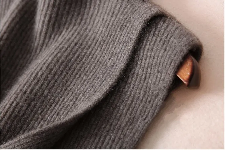 New Arrive Women Turtleneck Cashmere Pullovers Wool Wild Sweater Solid color Casual Autumn winter Style Comfortable Warm Vest | Женская
