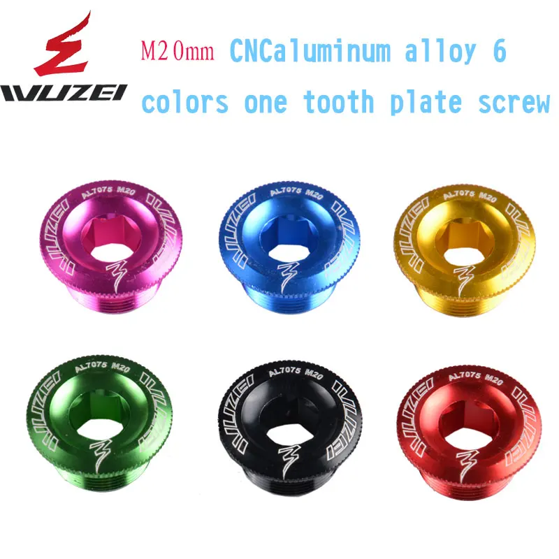 2Pcs MTB Bike Crank Cover Screw Cap M20 Aluminum Bolt Road Bicycle Folding Crankset Dental Plate Accessories | Спорт и развлечения