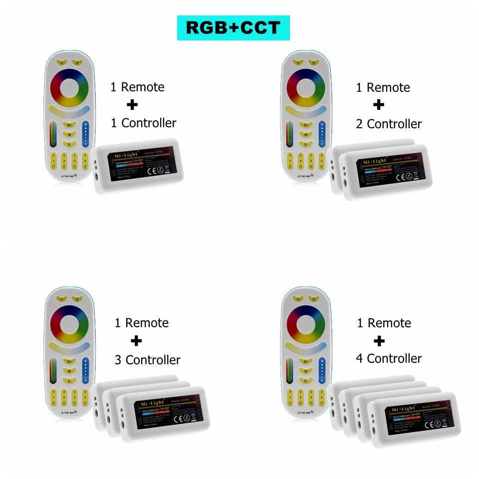 Беспроводной Диммер Mi светильник 2 4G RF Одноцветный CCT RGB RGBW + FUT036 FUT037 FUT038