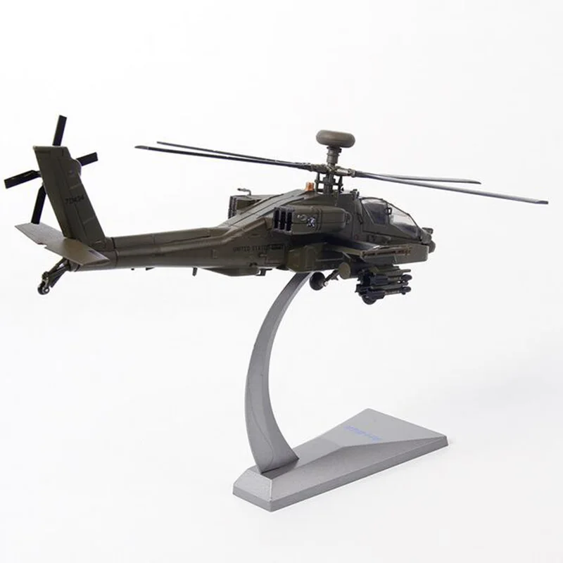 1/72 весы США американский AH-64A APACHE вертолет армейский истребитель самолет статические модели для взрослых и детей игрушечные лош