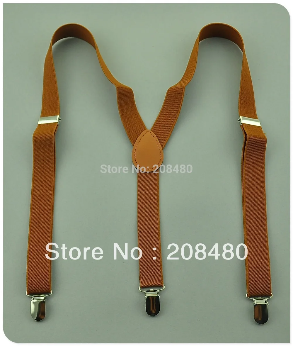 Качественные женские и мужские подтяжки 2 5 см &quotсветильник коричневый&quot