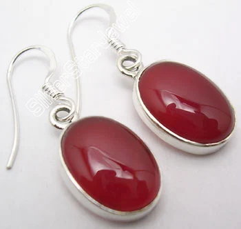 CARNELIAN Chanti Международный твердый Серебряный Синий огненный Лабрадорит Драгоценный камень красивые серьги-подвески 3,1 см - Окраска металла: CARNELIAN
