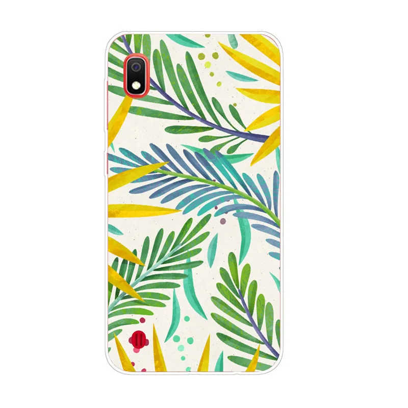 For Samsung galaxy A10 Case Silicon Full flower Painting Soft TPU Back Cover for galaxyA10 protect Phone bags |
