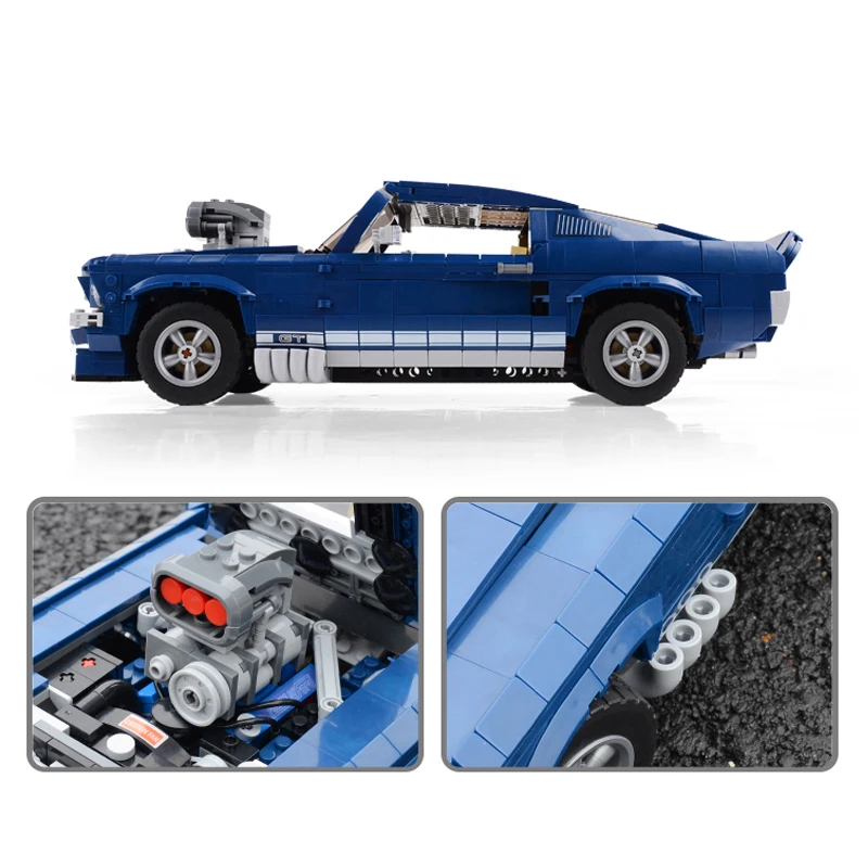 Эксперт Ford Mustang совместимый 10265 набор строительных блоков Кирпичи собранные