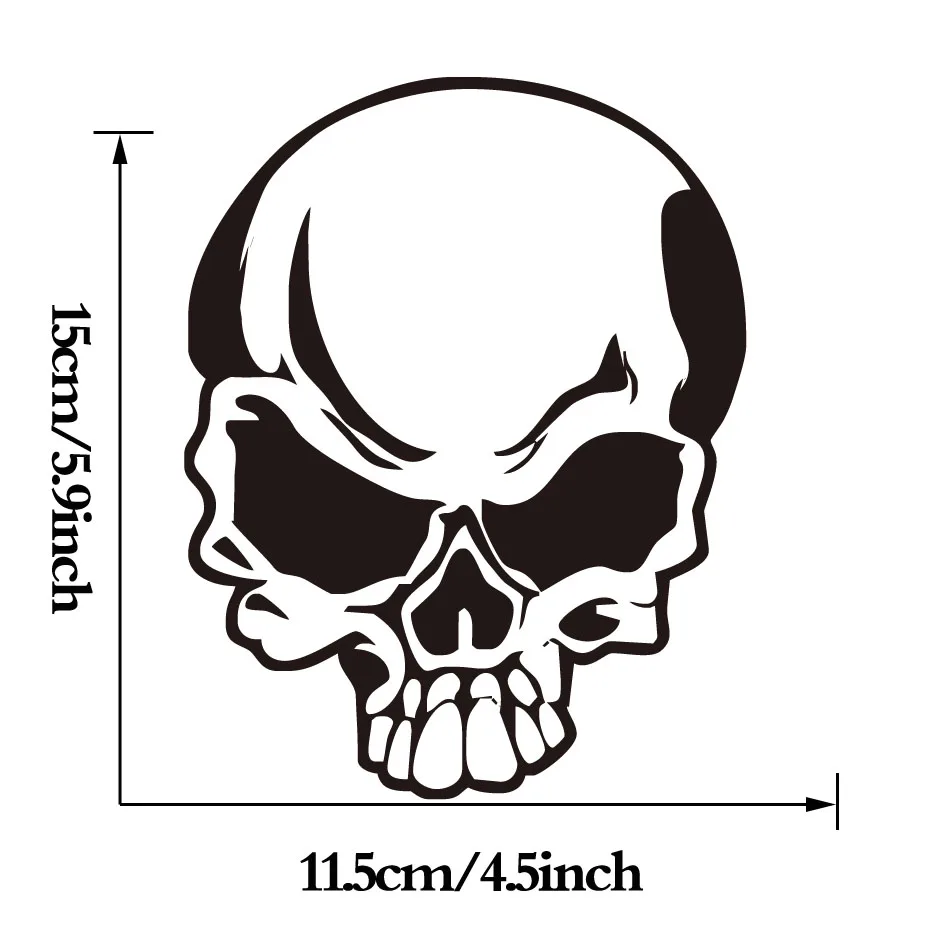 Наклейки на стену в виде черепа водонепроницаемые наклейки окна домашний декор