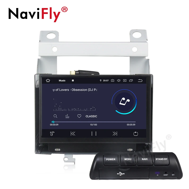 NaviFly 7 ''экран ips/DSP Android9.0 2Din автомобильный мультимедийный плеер для Land Rover freelander 2 2007-2012 Автомобильный gps навигатор