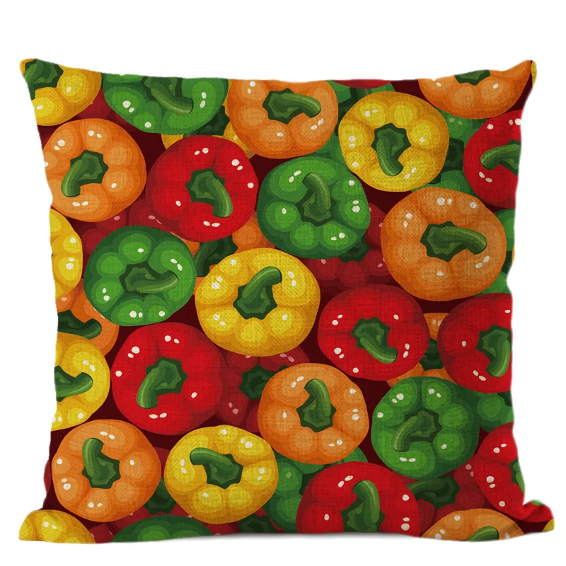 Тропический подушка в виде фрукта крышки популярным принтом Арбузов ананасов
