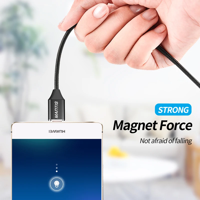 Магнитный Micro USB кабель MANTIS зарядное устройство светодиодный 2 А магнит 1 м Android для