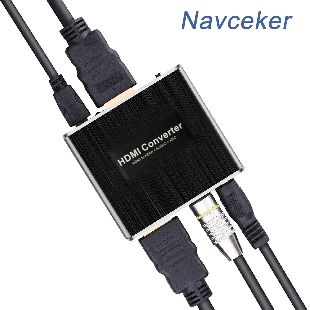 Navceker ProAV 4K 60 Гц 3D HDMI в и оптический SPDIF + 3 5 мм стерео аудио экстрактор конвертер