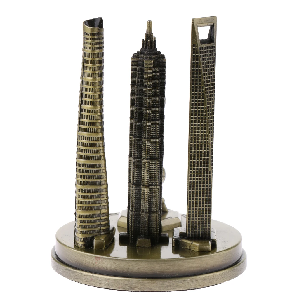 SHANGHAI SKYLINES ARCHITECTURE BUILDING REPLICA COLLECTIBLE SOUVENIR 4.3'' | Дом и сад