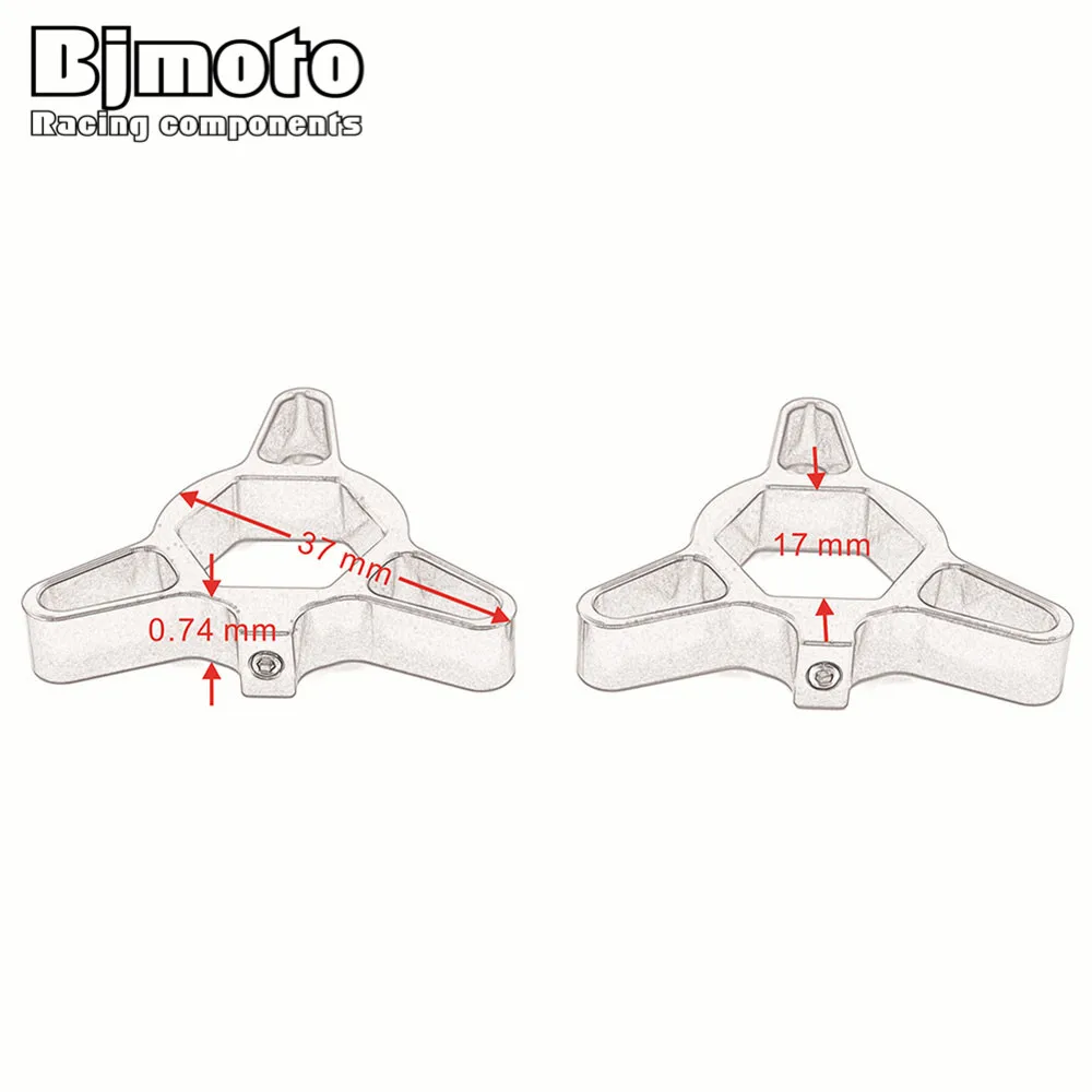 Пара мотоциклов 17 мм с ЧПУ сплав передняя вилка регуляторы предварительной