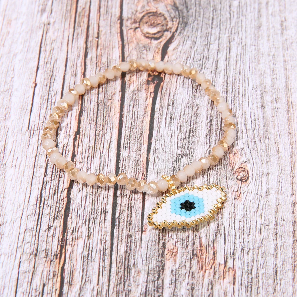 Женский браслет с кристаллами RTTOOAS плетеный ручной работы бусинами MIYUKI Pulseira