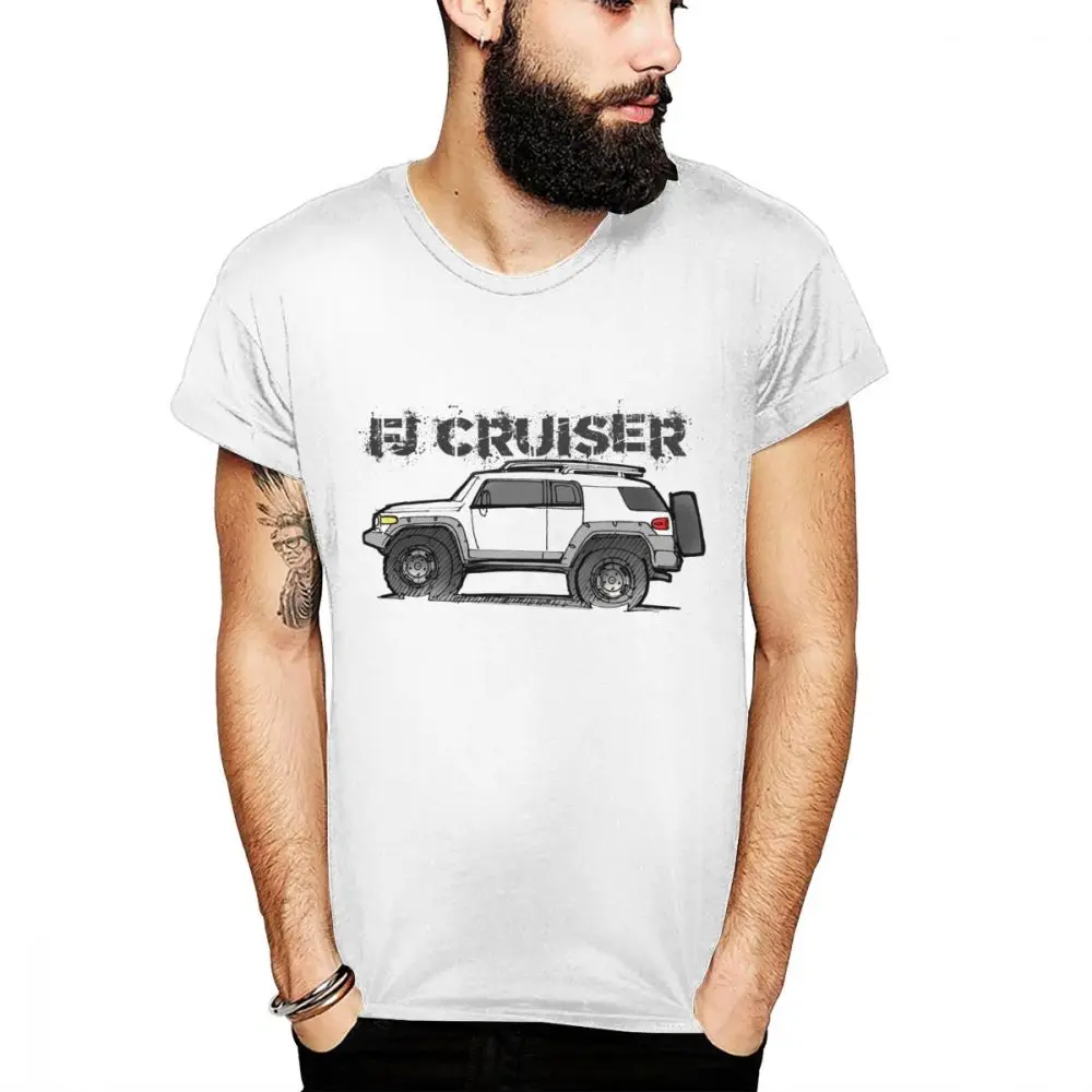 Футболка FJ CRUISER для отдыха футболки мужчин с автомобильным Suv Новое поступление