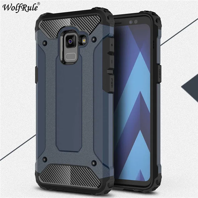 WolfRule чехол для телефона Samsung Galaxy A8 2018 противоударный силиконовый + пластиковый A530