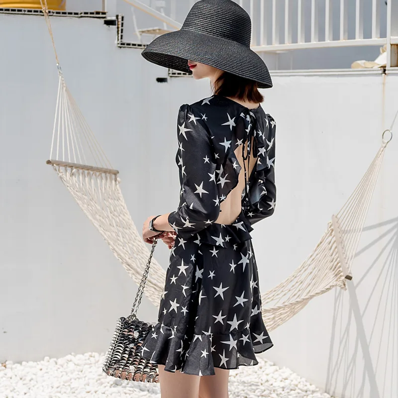2019 Весна Лето Черное Платье Женское vestidos вечерние Клубное платье без спинки