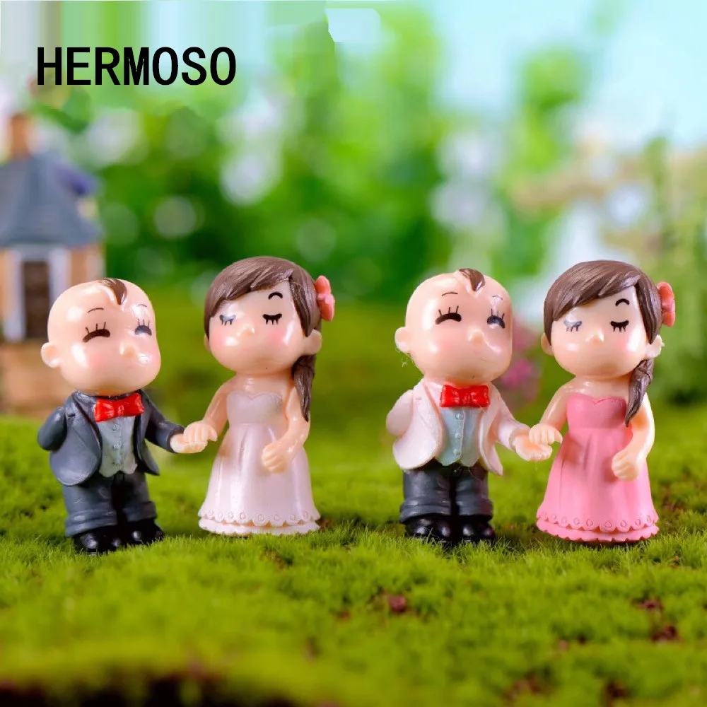 HERMOSO 8 шт./компл. мини куклы для девочек и мальчиков модель фигурки Мини Пейзаж