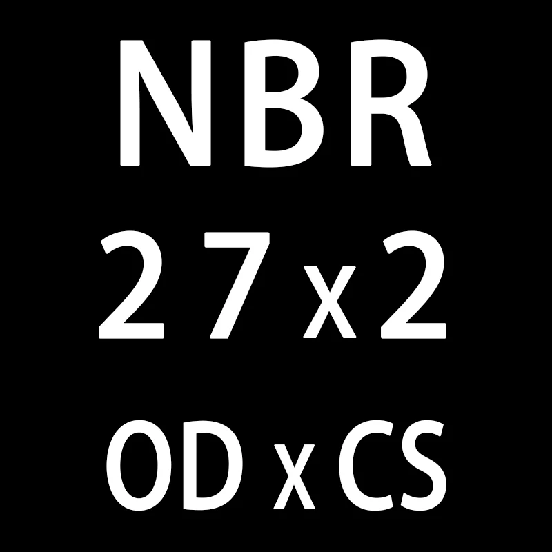 20 шт./лот резиновым кольцом черный NBR уплотнения-хомут с круглым воротником для мальчиков и девочек 2 мм Толщина OD21/22/23/24/25/26/27/28/29/30*2 мм кольцевое уплотнение прокладки масло шайба - Цвет: OD27mm
