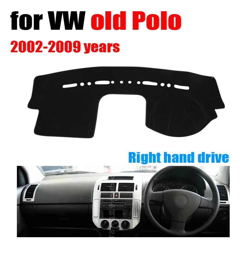 Чехлы для приборной панели автомобиля коврик VOLKSWAGEN VW old polo 2002-2009 правый чехол |