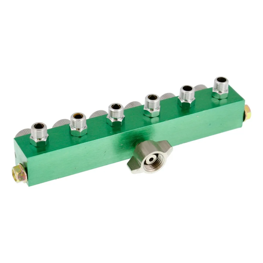 6 способ Аэрограф Воздушный шланг splitter и регулируется замера коллектор один 1/4