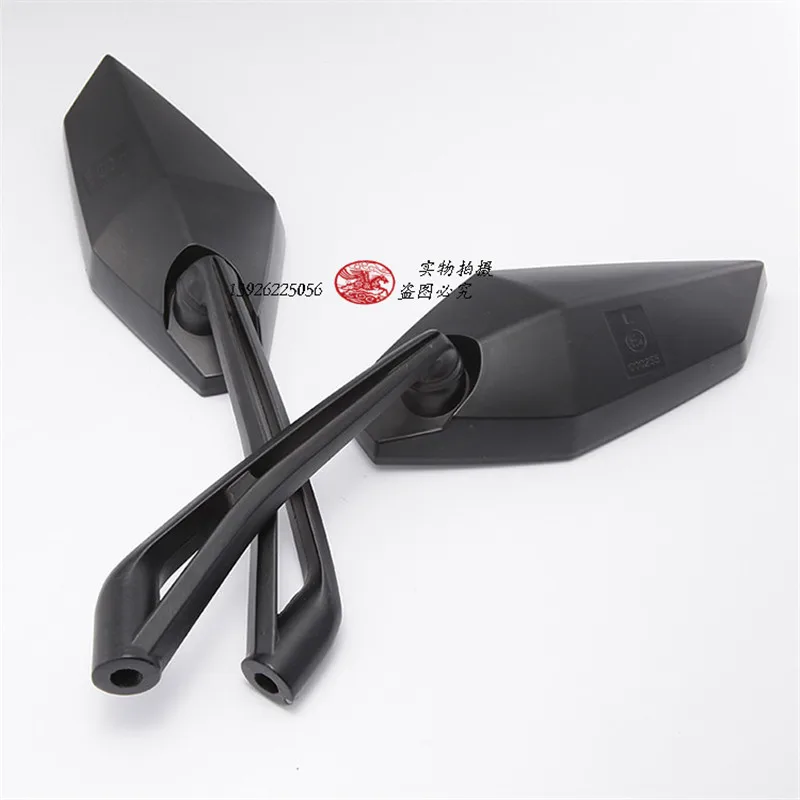 

1 pair Black Motorcycle Backup Mirror Modified Motorcycle Scooter Mirrors Rearview Side Mirrors for Honda Suzuki Yamaha 8MM 10MM