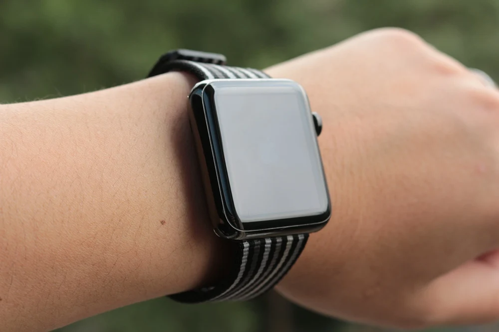 Ремешок URVOI для apple watch series 5 4 3 2 1 тканый нейлоновый ремешок для iWatch pride edition с классической пряжкой