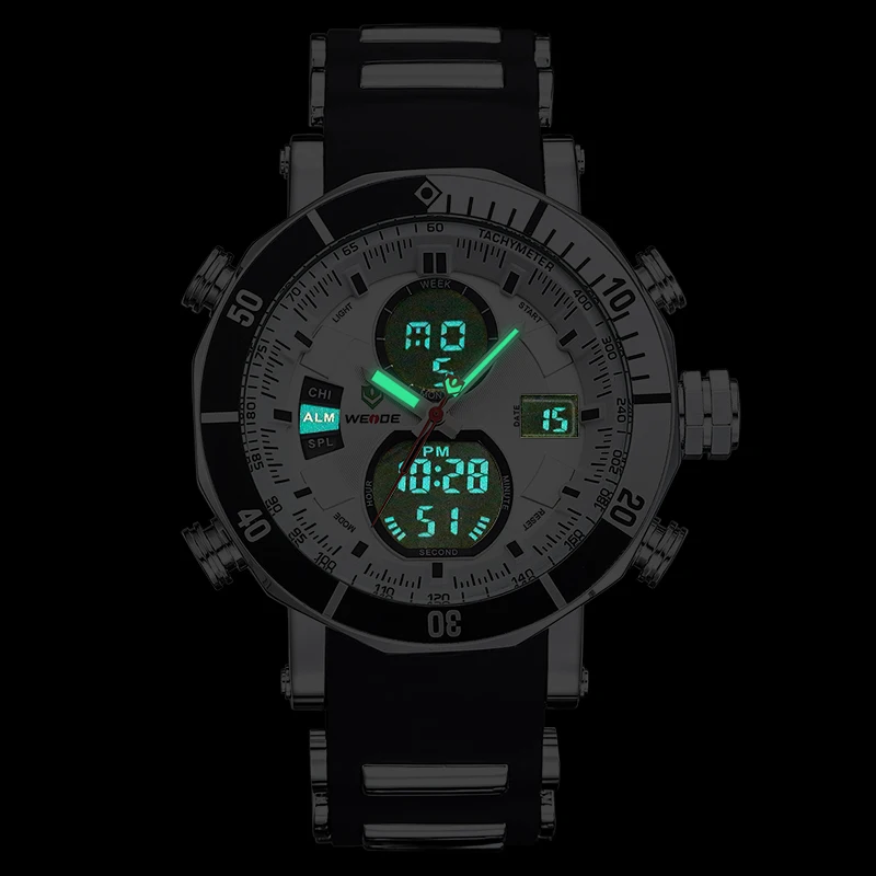 Часы наручные WEIDE мужские цифровые аналоговые роскошные спортивные армейские