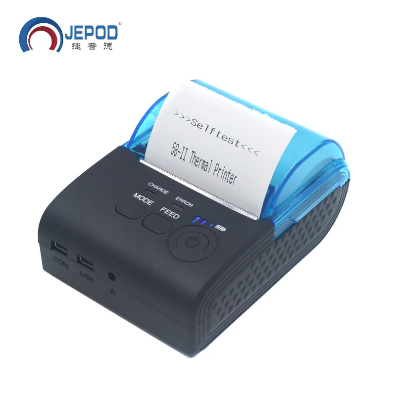 JP 5805LYA POS принтер 58 мм Мини Bluetooth Термальный чековый большой емкости USB Поддержка