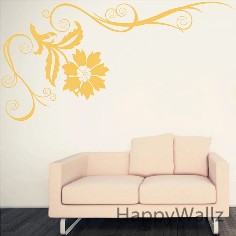 

Beautiful Flower Wine Wall Sticker 3D Flower Wall Decal DIY Floral Decors Decorating Flower Wallpaper F35
