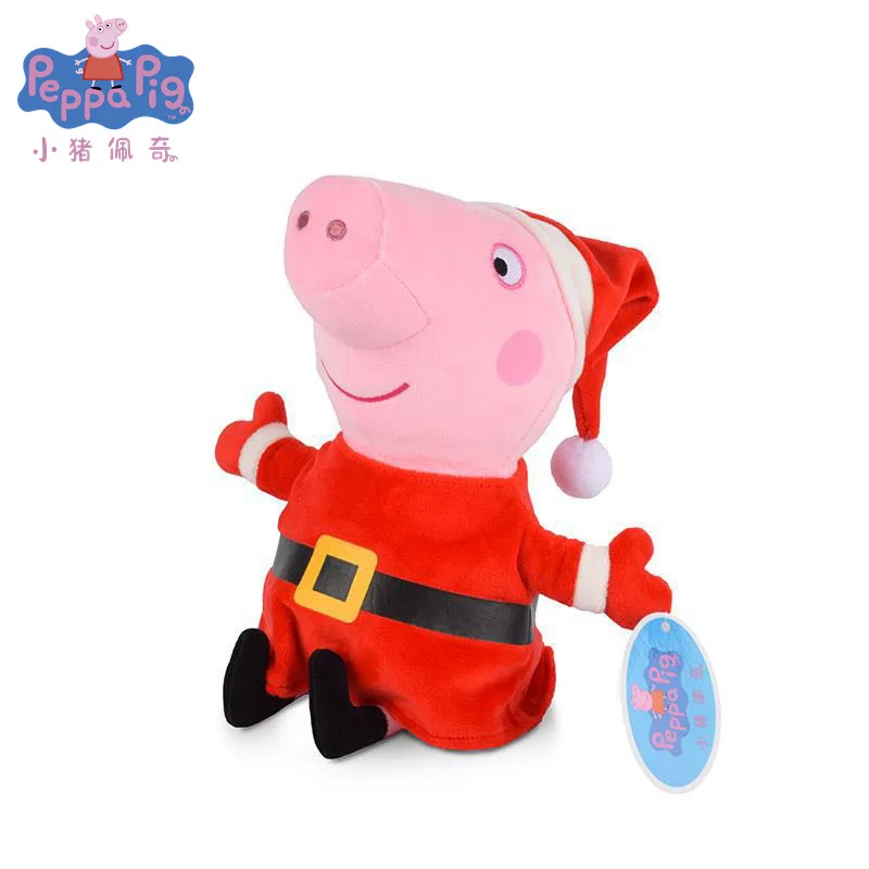 30 см Peppa Свинья Плюшевые игрушки куклы Пеппа Джордж Свинья ребенок Счастливого Рождества год Стиль развивающие игрушки подарок для девочки; дети