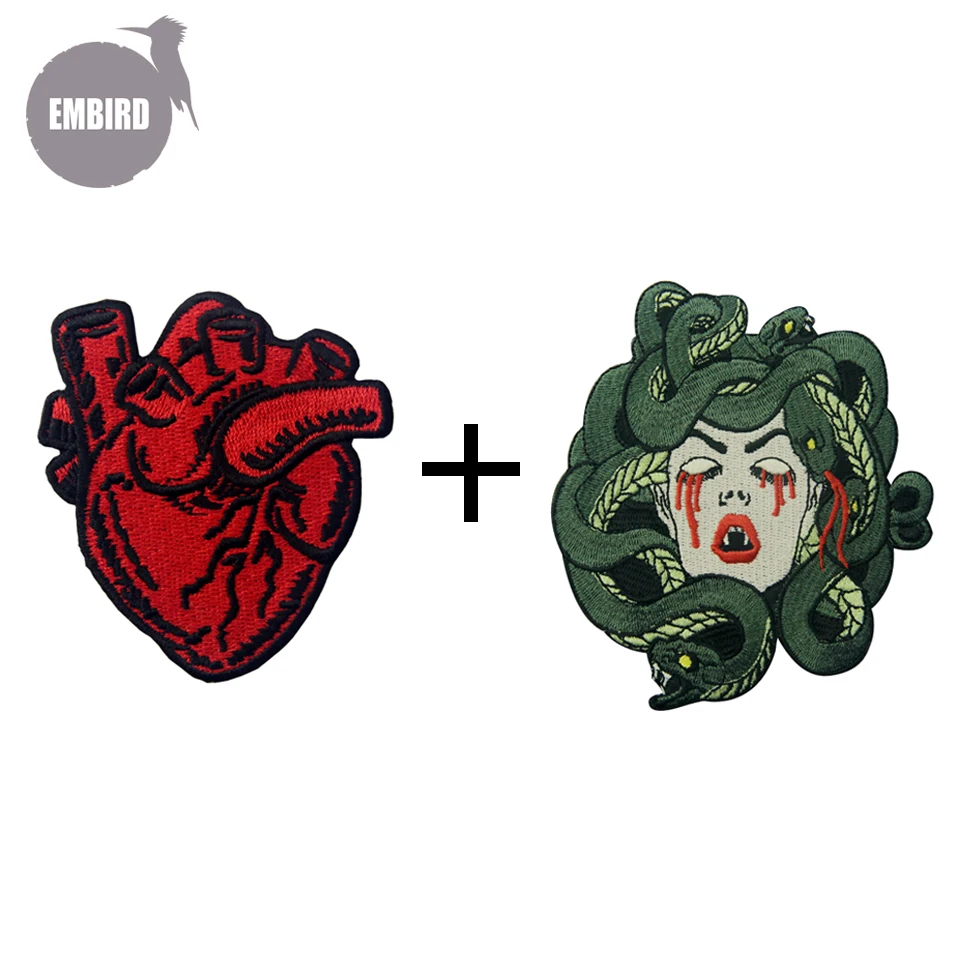 2 шт. патчи с вышивкой в виде сердца|Заплатки| |